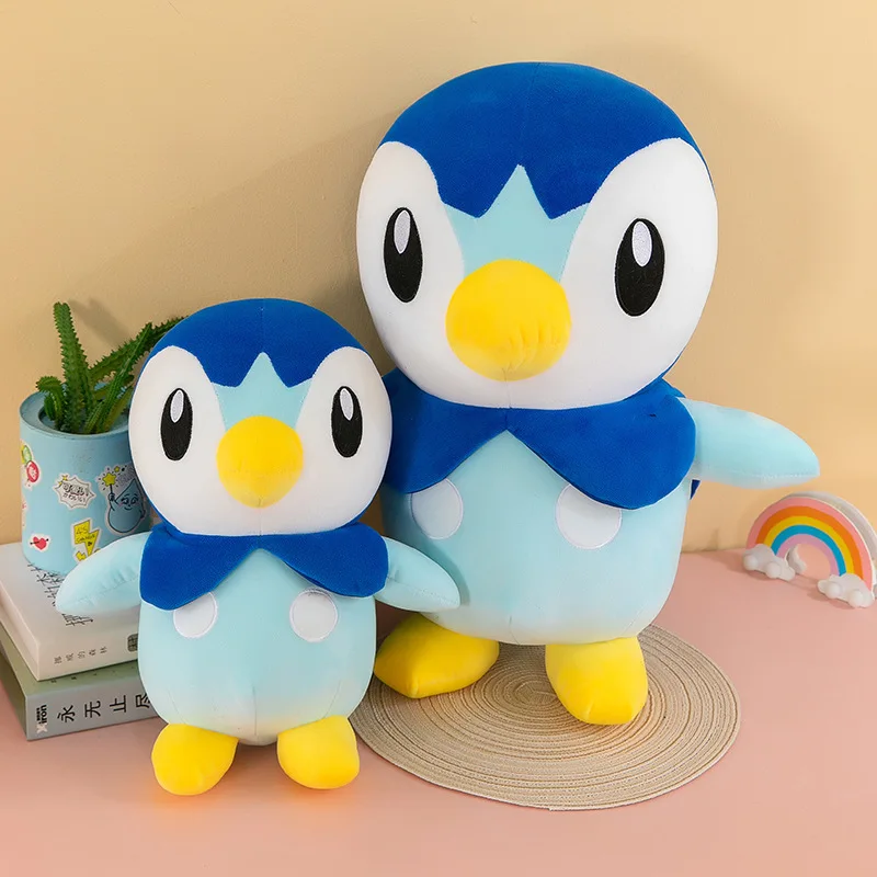 35-80cm Pokemon Piplup Plush Toys Cute Cartoon Stuffed Soft Toys Anime Penguin Plushie Big Doll Throw Pillow Kids Birthday Gift