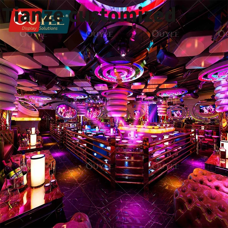 

Customized-Customized Furniture Customized Night Club Sectional Sofas Design Modern Interior Ceiling Decoration Strip club