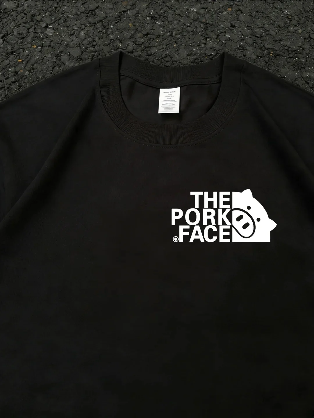 Breathable Pure Cotton Pork Face Print T-Shirt Short Sleeve Unisex Fun Pet Theme Casual Comfortable Spring Summer Top