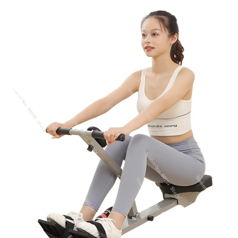 Home Fitness Rowing Machine Silent Hydraulic Resistance Air Water Magnetic Control Rower Compact Foldable Indoor Cardio Training