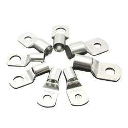 20/10PCS 4-10mm² Terminal Wire Welding Cable Connectors Kit Bolt Hole Tinned Cable Lugs Ring Crimp Terminals SC4-6 SC6-6 SC10-8