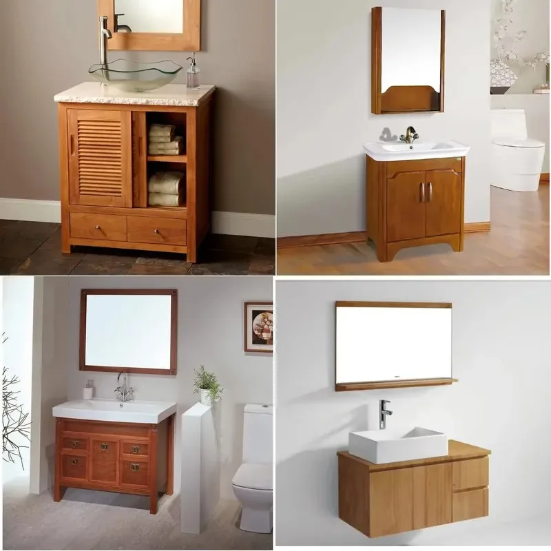 Luxury Walnut Finished Bathroom Sink Minimalist Design Modern Washbasin for Home Decor High Quality Ceramic Basin Elegant