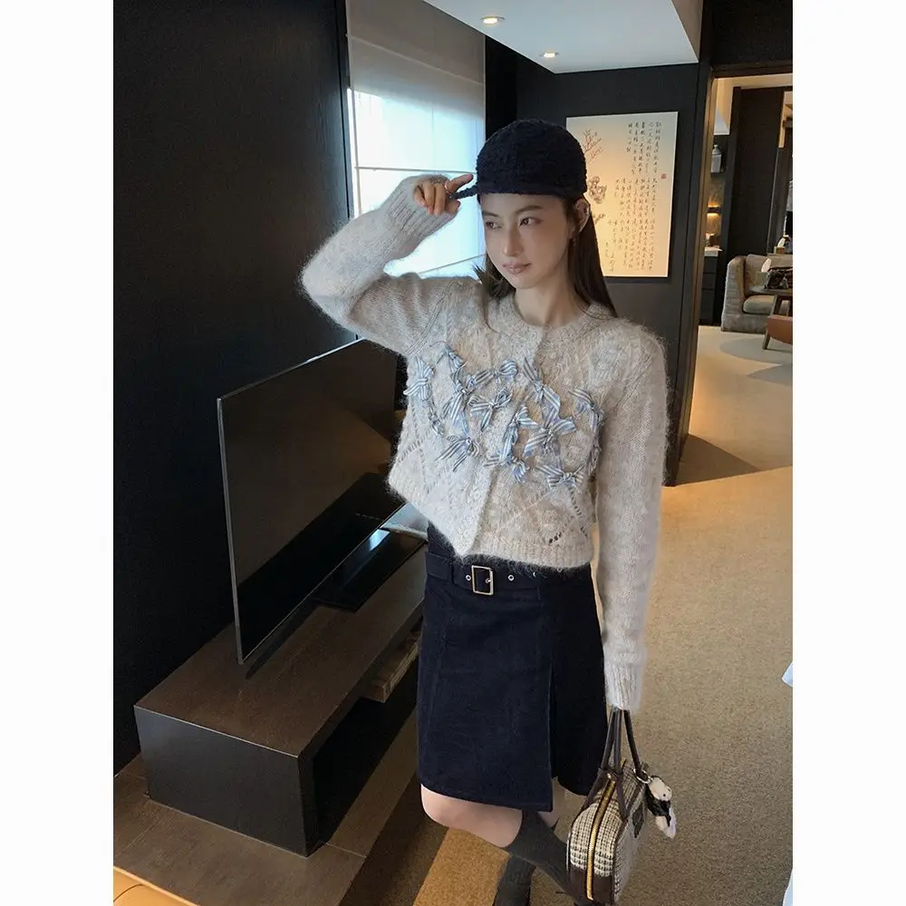 

Gagaok 2026 Design Sense Niche Retro A-Line Twill Semi Belt Simple Asymmetrical Bodycon Midi Skirt Autumn Winter Women