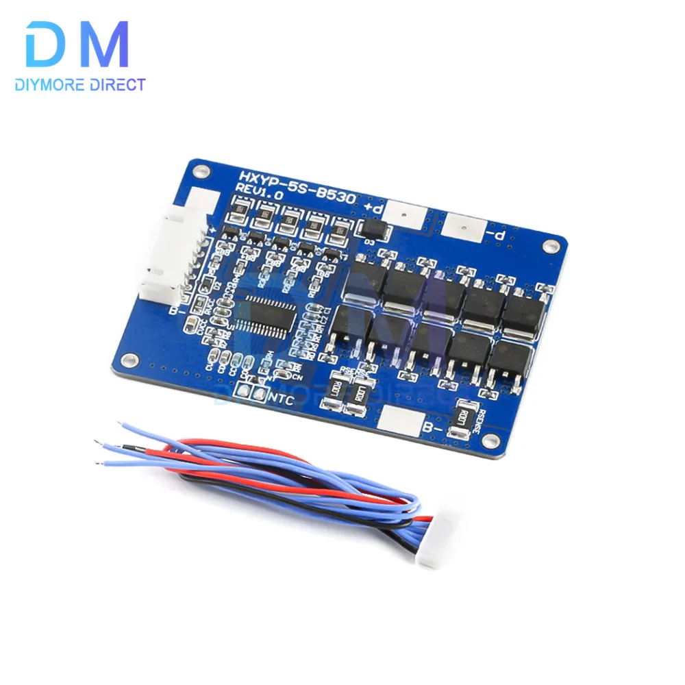 5S 30A Li-ion Lithium Battery BMS 18650 Charger Protection PCB Board 18V 21V Cell Protection Circuit For Drill Motor Lipo Cell