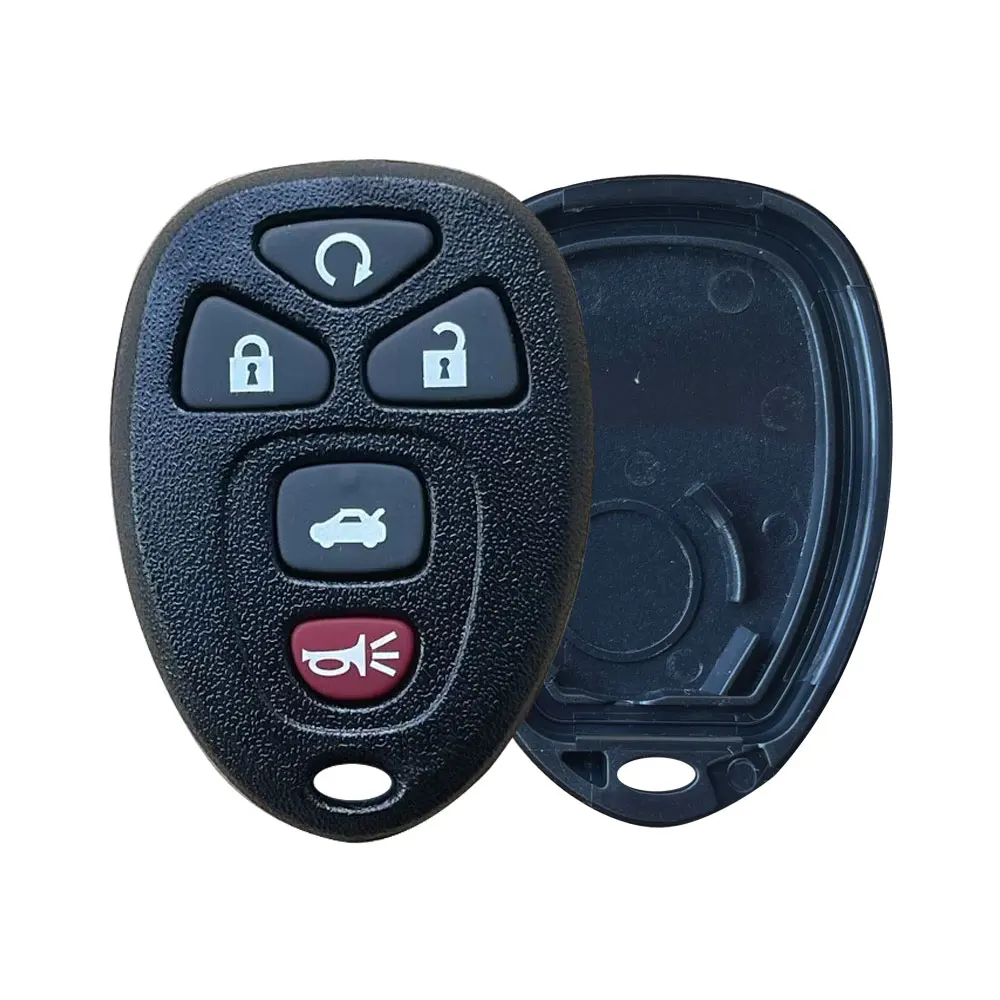 Blue/Red Remote Car Entry Keyless Key Shell Case Fob For Buick For Chevrolet GMC 5 Buttons Trunk