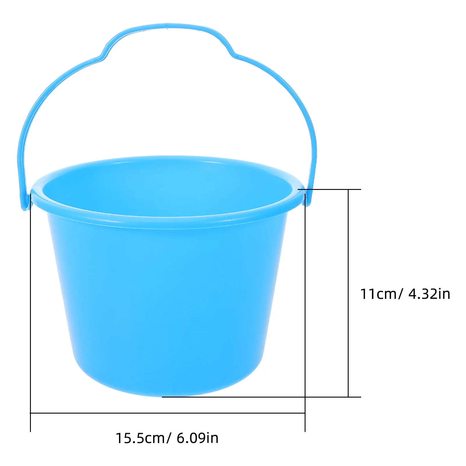 Petit seau de sable pour enfants, 6 pièces, léger, poignée antidérapante, pour plage, parc, arrière-cour, jeu de sable et utilisation en extérieur