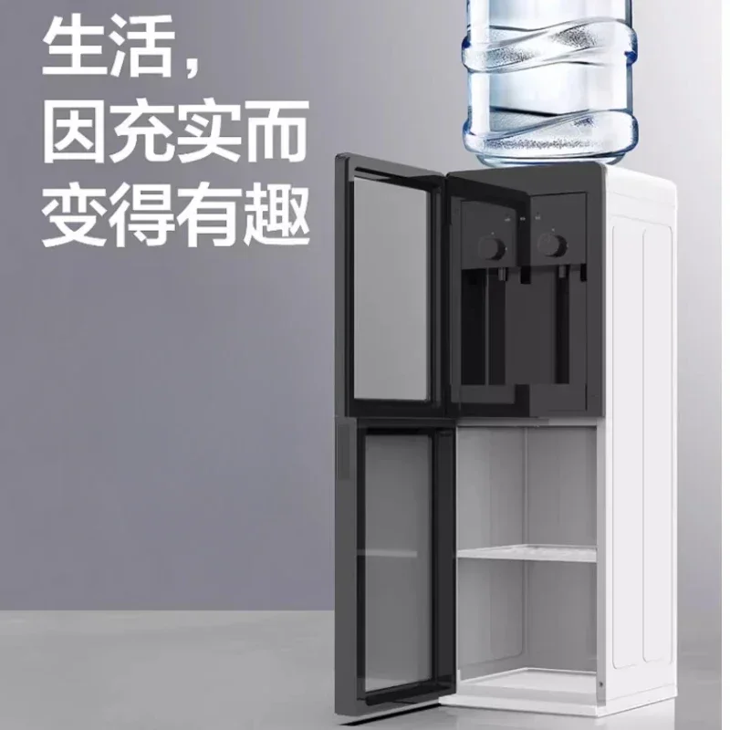 Household Vertical Water Dispenser: Small Mini Double-Door Ice/Heating Automatic for Bottled Water (Home/Office New Style)
