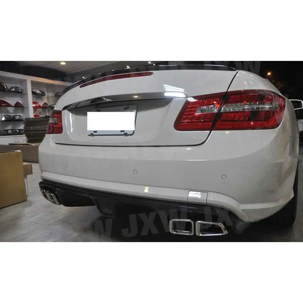 Carbon Fiber/FRP Rear Bumper Lip Spoiler For Benz E Class W207 C207 Coupe E260 E300 E350 Sport 2 Door 2009-2012