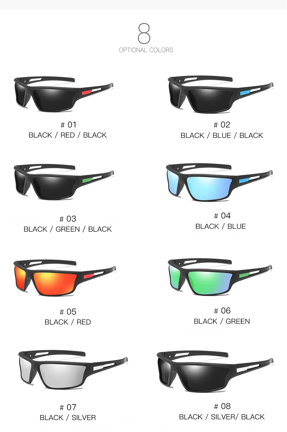 Men Polarized Sunglasses Outdoor Sport Model Sunglasses anti-dust Driving Glasses Dazzling Color Film Sunglasses Sport Glasses