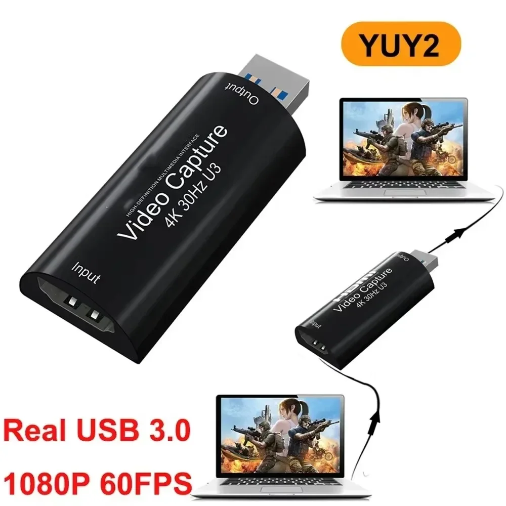 MS2130 4K 1080P Video Capture Card 60fps PS4 Camera Recording Box USB 3.0 PC Live Streaming Grabber Game Recorder