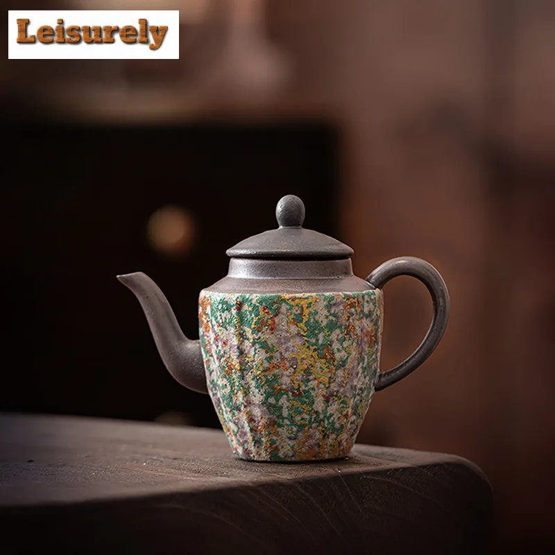 

150 мл чайник с изображением камня, винтажный чайник для заварки чая, чайник с шариковым отверстием, китайский чайный сервиз, коллекция принадлежностей