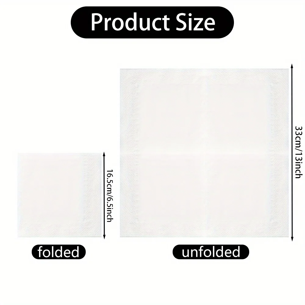 20 قطعة مناديل عيد الميلاد البيضاء المطبوعة شجرة عيد الميلاد الأيائل المطبوعة الأنسجة المتاح المناديل البيضاء الاحتفالية زينة عيد الميلاد #4