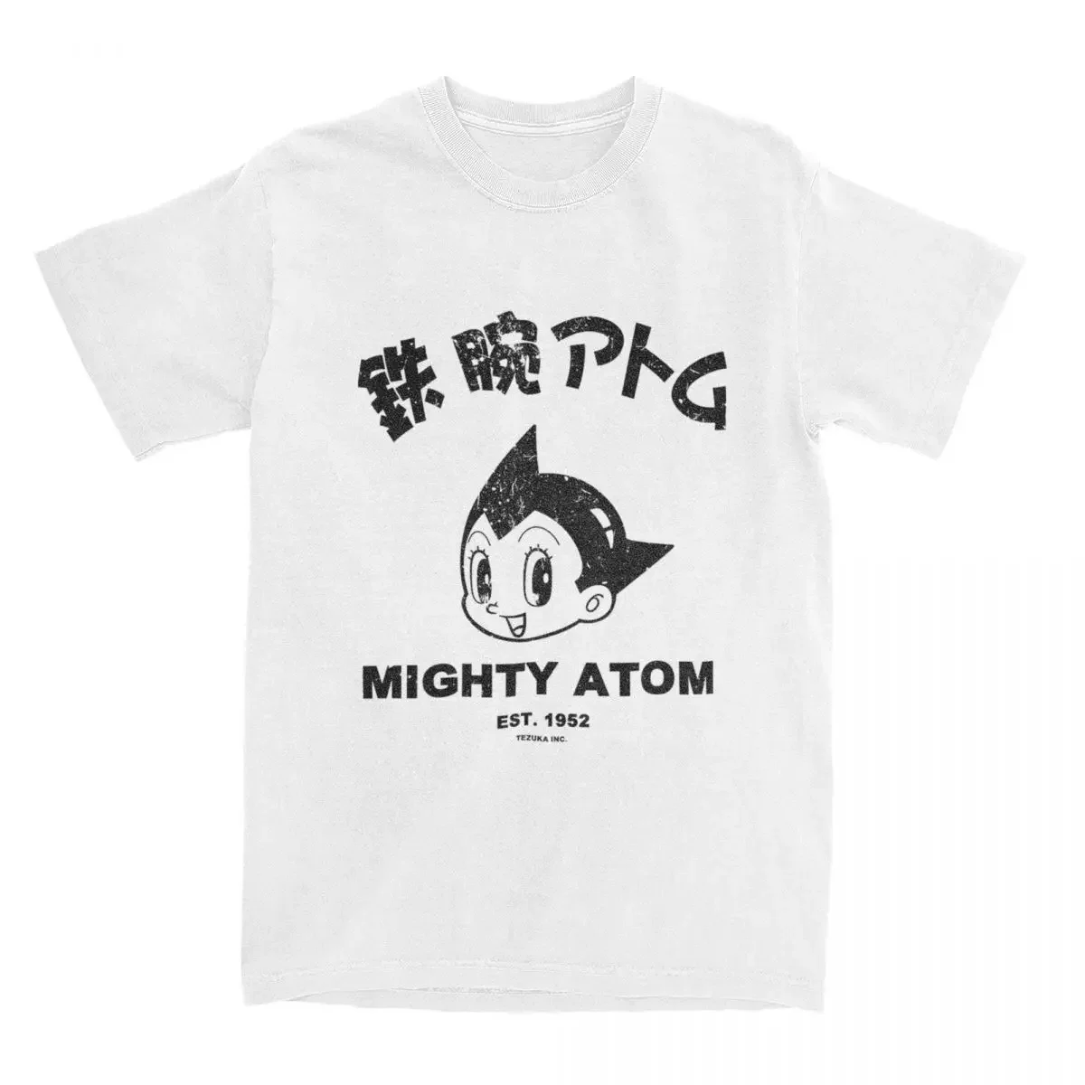 Astroboy Mighty Atom Astro Boy Men\'s T Shirt Japanese Anime Novelty Tee Shirt Short Sleeve O Neck T-Shirts Pure Cotton Clothing