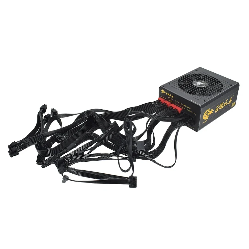 Imagem -02 - Julongfengbao-fonte de Alimentação Dual Cpu Suporte 1600w Atx3.0 Pcie5.0 Unidade Ativa do pc Profissional E-sports Video Game Computador Psu