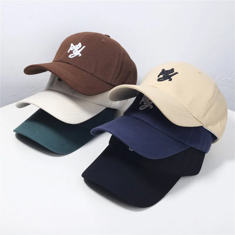 2024 New Baseball Hat Female Summer Brown Retro Deep Top Hat Tide Spring and Autumn Cap Embroidery