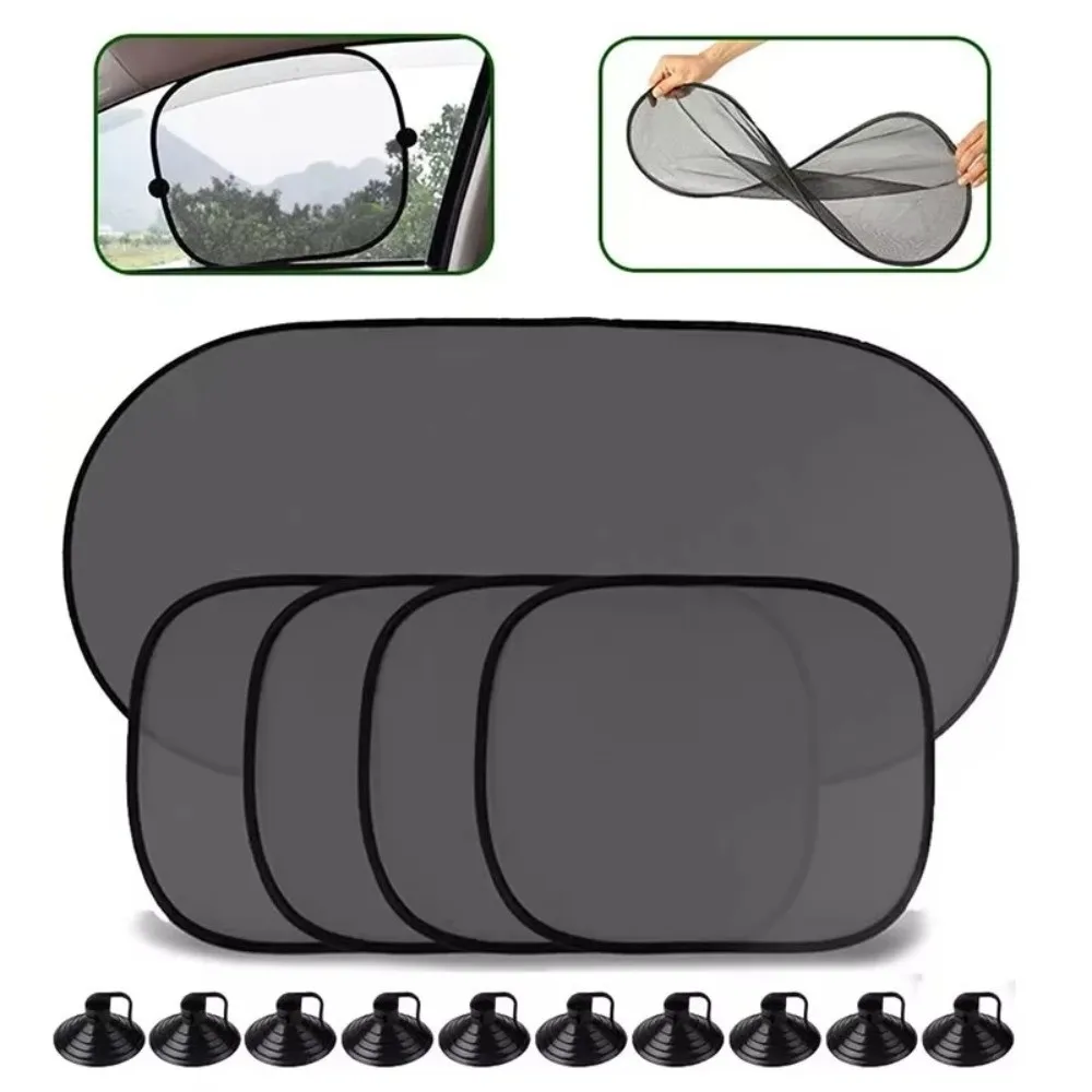 Folding Car Sunshade Cover Protector Suction Cup Auto Window Sun Shade Visor Reflector Auto Supplies Car Sunshade Windshield