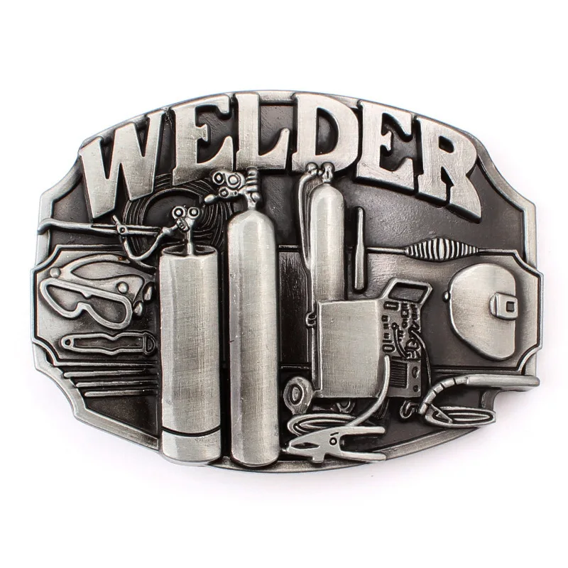 Welder MEN Belt BuckleHandmade Homemade Smooth Components METAL 3D ALLOY Decorative Waistband Clothing  Accessories