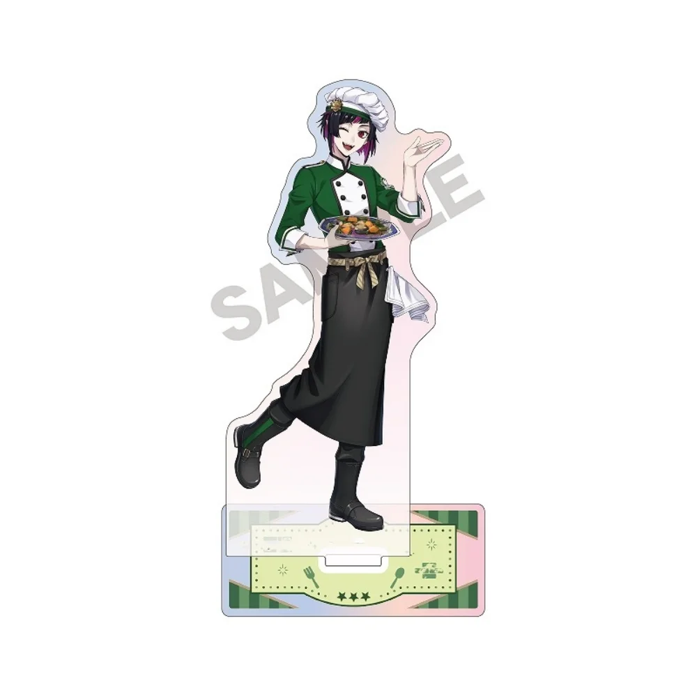 Twisted Wonderland Anime Acrylic Stand Keychain Riddle Azul Floyd Leona Kalim Chef Theme Desktop Decor