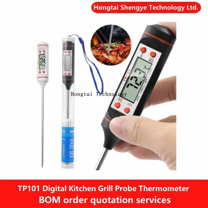 

TP101 Digital Display Kitchen Grill Probe Water Milk Oil Liquid Oven Meat Thermometer Cooking Food Temperature Sensor Meter