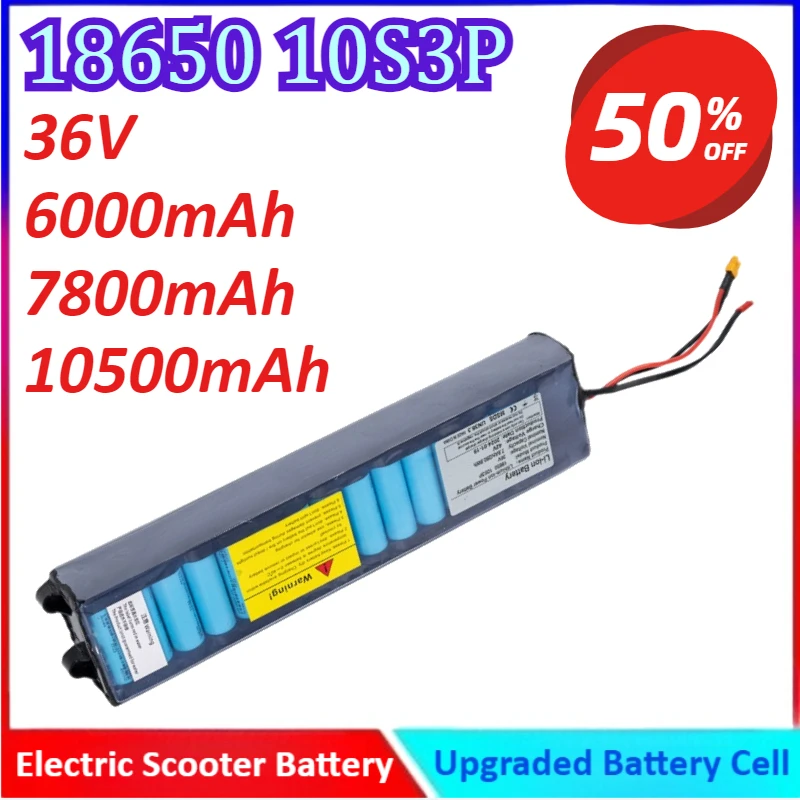 

18650 10S3P 36V 6000mAh/7800mAh/10500mAh Electric Scooter Battery For Xiaomi M365 Rechargeable Battery