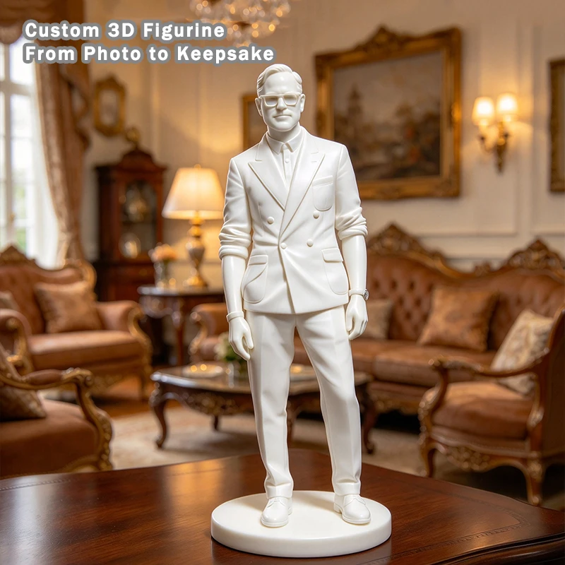 Custom 3D Printed Human Figure From Photo Lifelike Portrait Figurine Family Couple Statue Handmade Desktop Decor Unique Souvenir