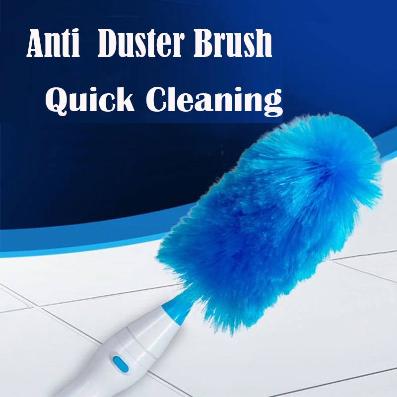 

Electric Spin Feather Duster Brush Adjustable 360° Revolve Dust Cleaner Cleaning Brush Household Convenient Tool Instant Duster