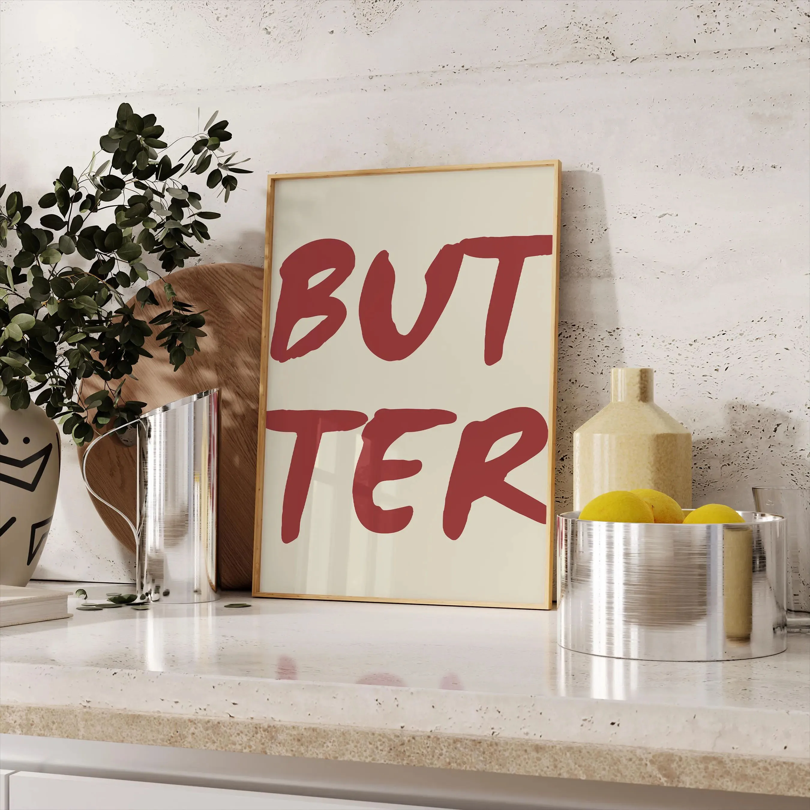 1 szt. bezramowy plakat z masł – Kitchen Baking Wall Art recenzja i cena