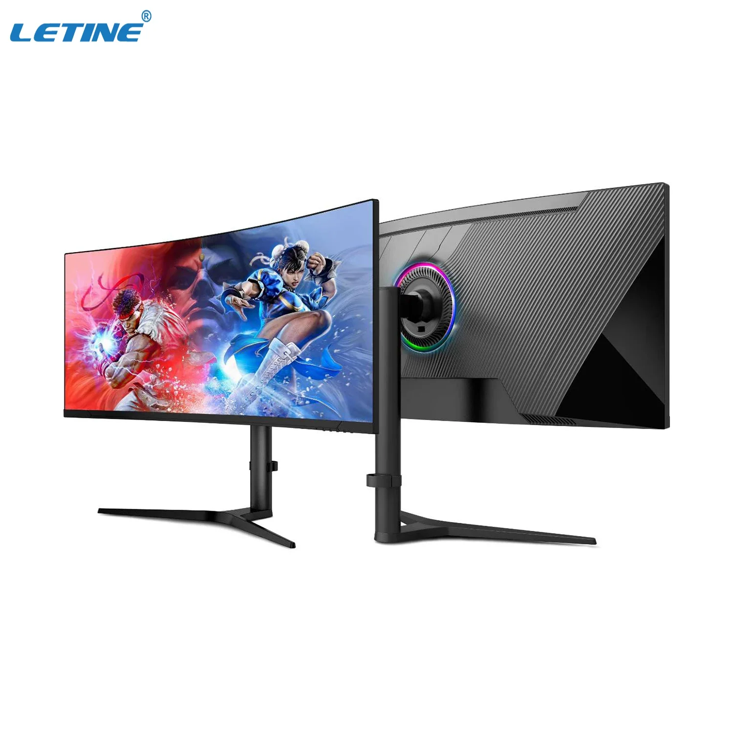 34 Inch Curved Frameless Monitor 1ms 165hz 3440*1440p Led Computer Desktop Gaming Led Monitor