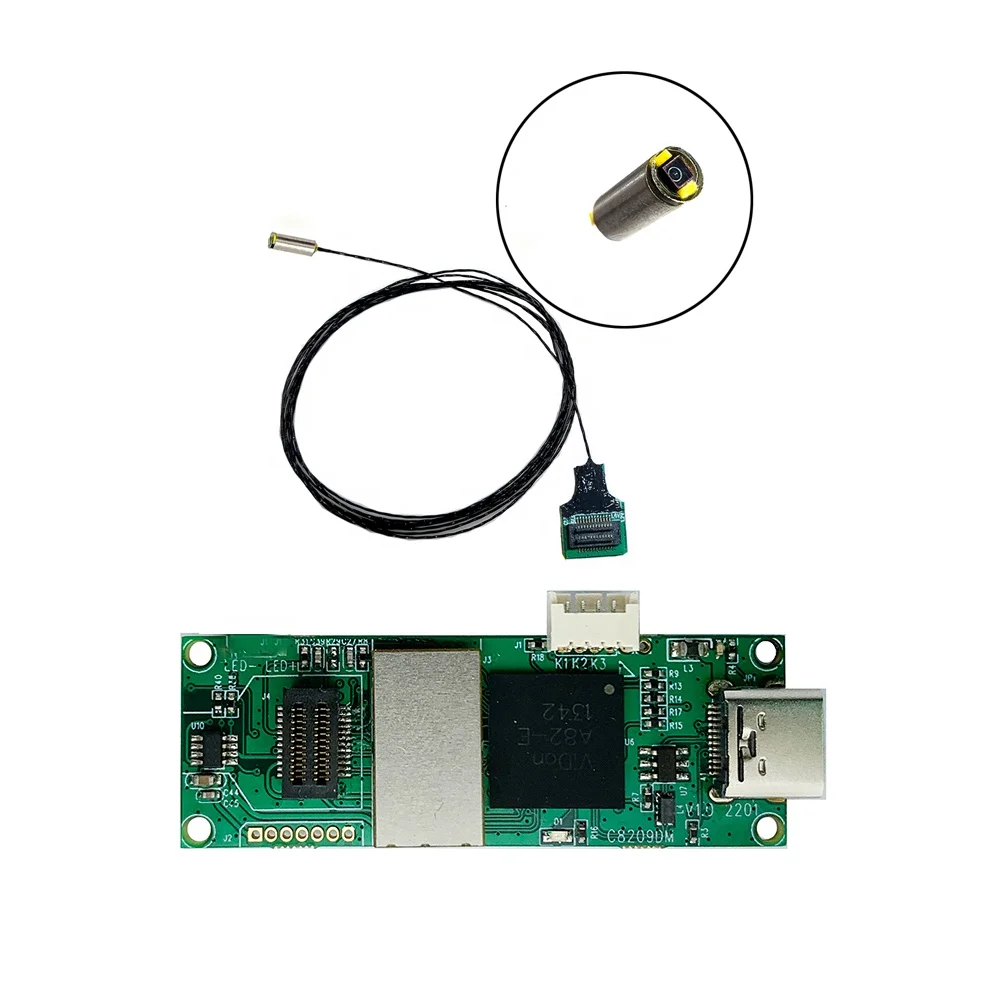 OCHFA10 2.2mm diameter 518 Kpixel sensor medical endoscope  module single led with USB backend board with two led