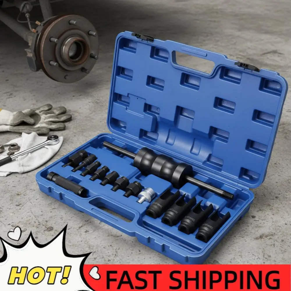 

14 Pcs Injection Puller Extractor Kit Tool Injector Remover Common Rail Adaptor for Bosch Delphi Siemens