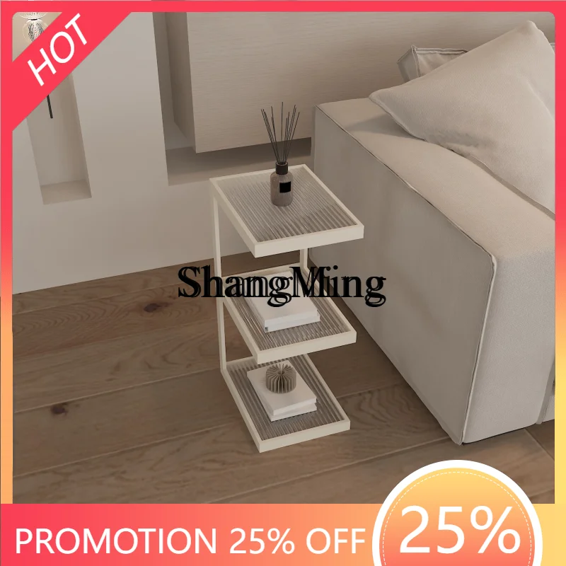 FG good-looking  Cream Sandstorm Hair Side Cabinet Mini Narrow Shelf Against the Wall