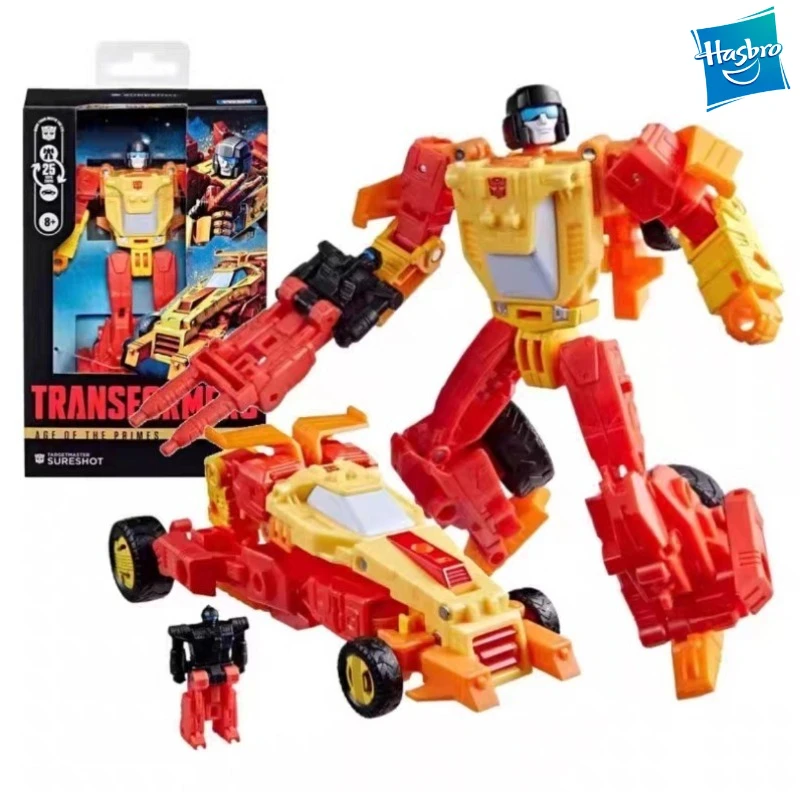 ของเล่นแอ็คชั่นฟิกเกอร์ Transformers Age of The Primes Deluxe Class Targetmaster Sureshot ของแท้จาก Hasbro รุ่นใหม่