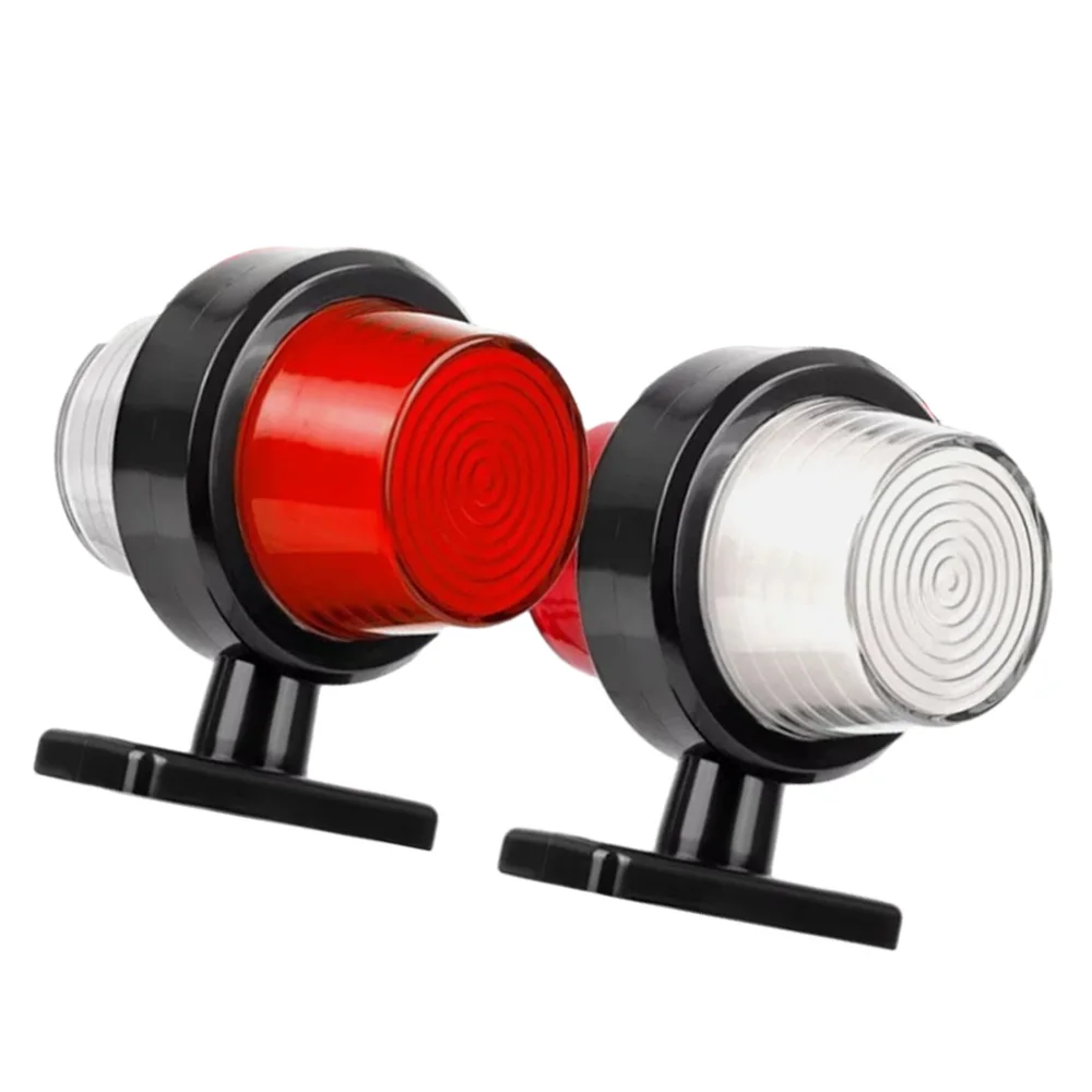 

2PCS 12V 24V Truck Trailer LED Side Lights Marker Position Lamp Lorry Tractor Clearance Lamps Parking Light Red White Amber