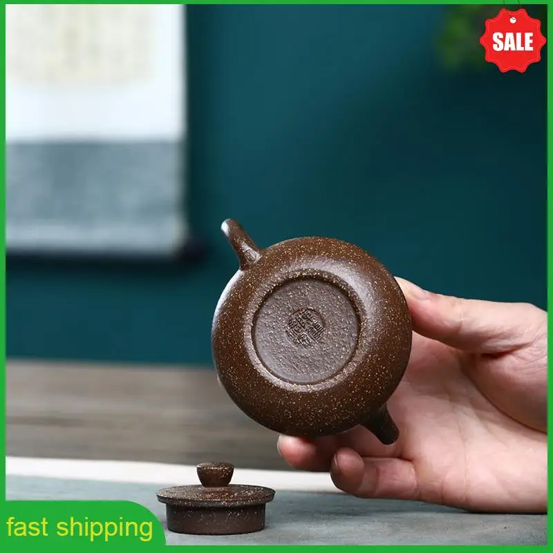 A010 Filter Beauty Teaware 100Ml Clay Teapots Handmade Chinese Tea Pot Raw Ore Stone Scoop Customized Tea Infuser