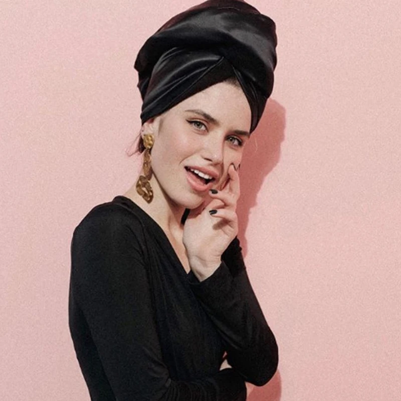 2025 New French High End Thickened Double Layer Hair Cap Women Quick Dry Super Absorbent Bath Head Wrap