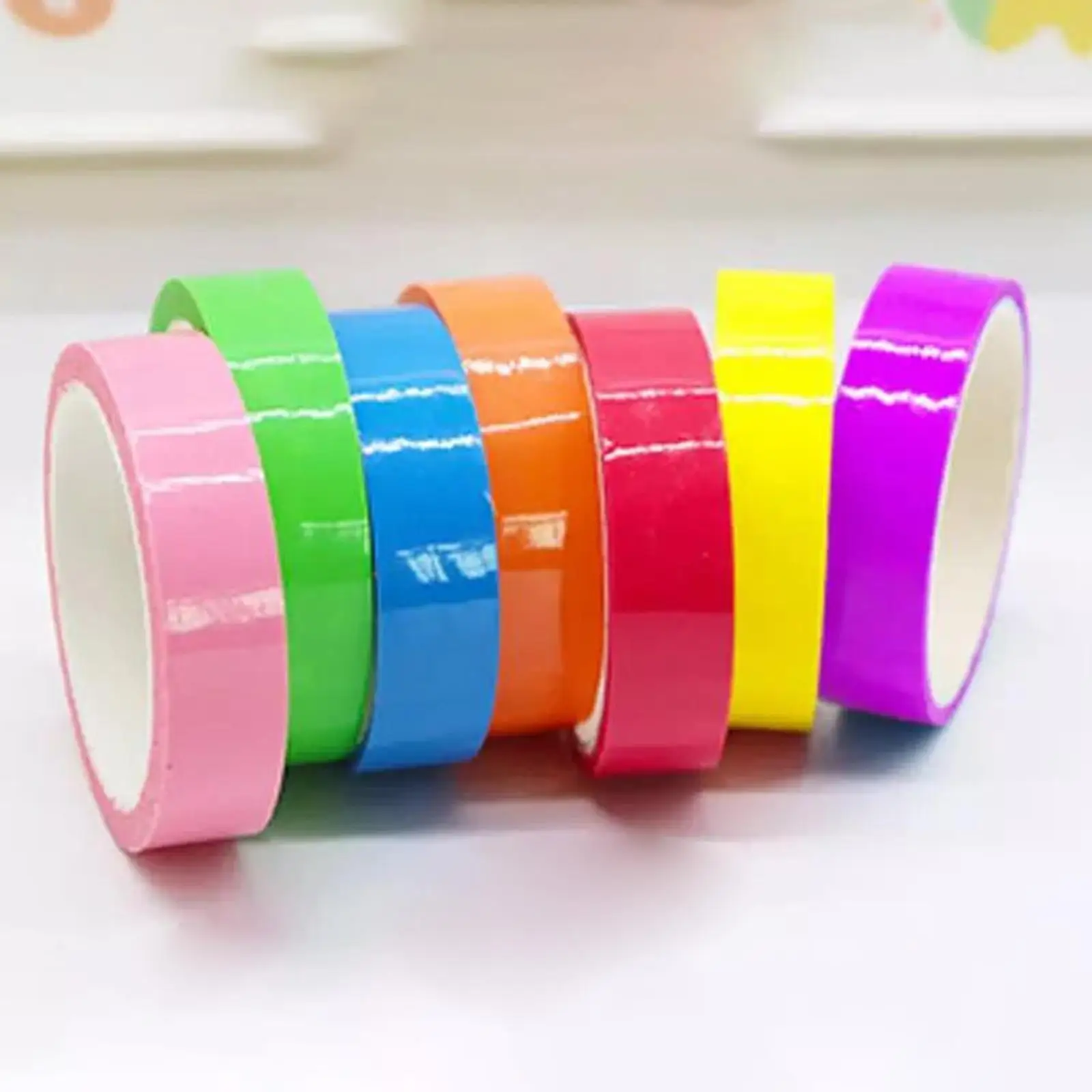 24x Sticky Ball Tapes Scrapbook Crafts Game Unzip Colored Tape Relaxing