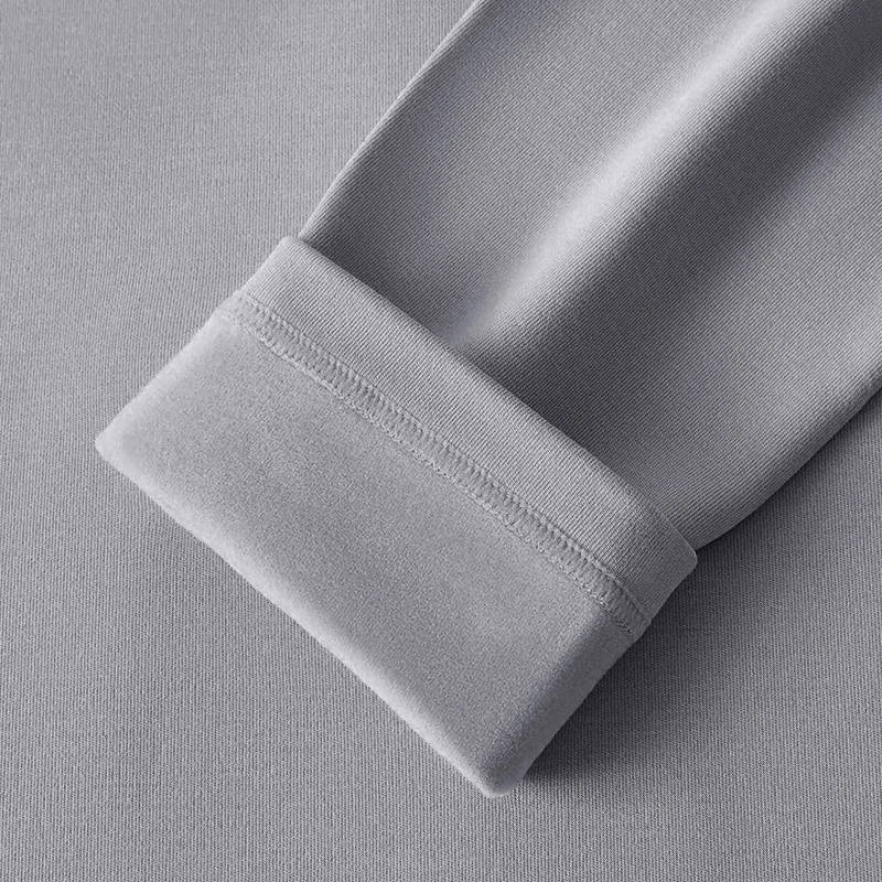 2/4 قطعة الرجال والمراهقين ملابس اخلية حرارية مجموعة بسيطة وعصرية طويلة الأكمام قاع قميص مرونة الخصر بنطلون P #4