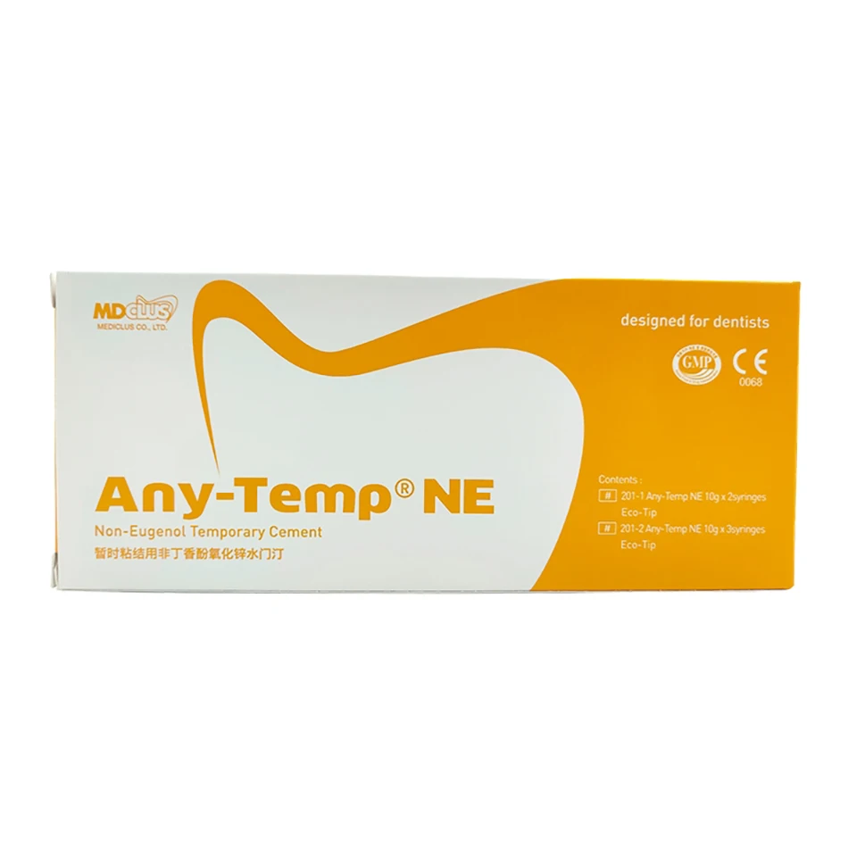 

Mediclus Any Temp NE Dental Temporary Fixation Cement Non Eugenol Zinc Oxide Cement for Crown Bridge Provisional Cementation