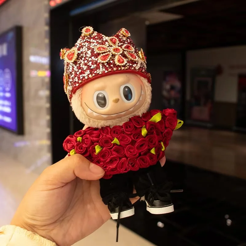 ل Labubu لتقوم بها بنفسك ملابس دمى والاكسسوارات 1:1 مقياس تحصيل اللعب ل V1 V2 V3 أحمق مارت سلسلة 17 سنتيمتر Gd-إصدار محدود