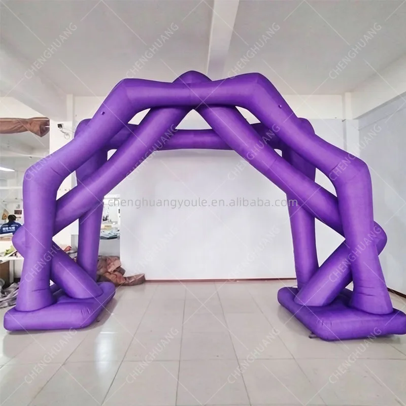 Custom Giant Hexagonal Star Inflatable Arch, Decor Prop for Running Race, Carnival Party & Advertising Promotion Events