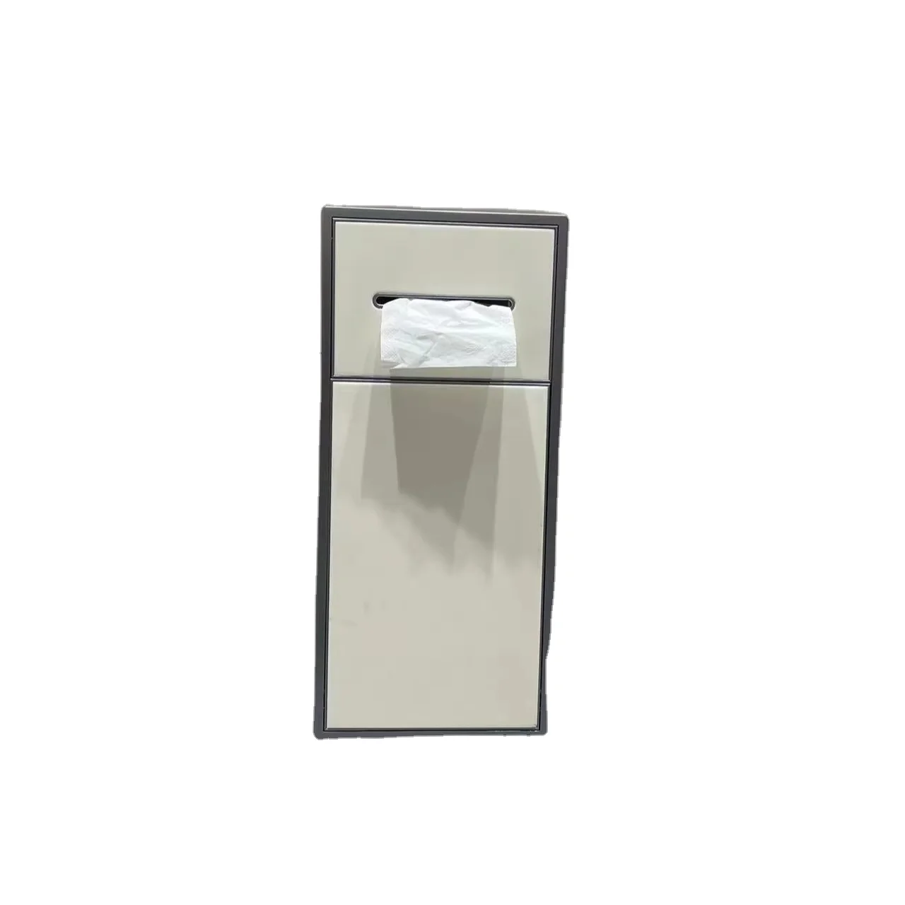 Luxury Modern Marble Finish Bathroom Shelves Stainless Steel Paper Holder & Trash Can Dupont Stone Aluminum Frame for Hotels