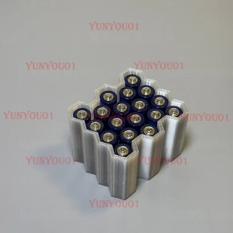 Creative Cellular Battery Storage Box No. 5 AA No. 7 AAA Vertical Storage Box Battery Storage Accommodates 18 Portable view 2
