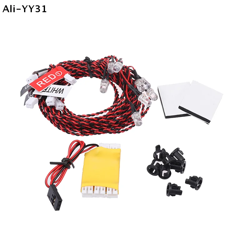 

【S63】1 комплект светодиодных фонарей Flash RC, 8-диодная система освещения для радиоуправляемых вертолетов и самолетов