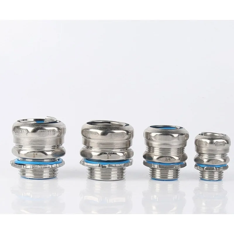 Waterproof Stainless Steel Cable Gland, Metal Cable Fixed Joint, Dustproof Sealing Connector for Industrial Cable Wiring