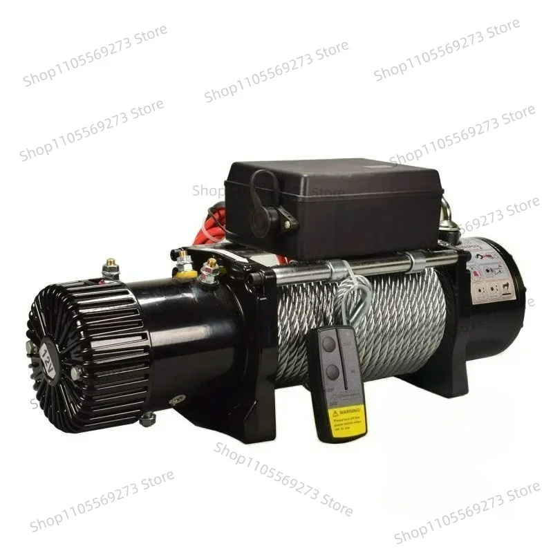 LH07【12V/24V】2000-12000lbs Electric Winch - Heavy-Duty ATV/Beach Buggy Winch with Wireless Remote Control