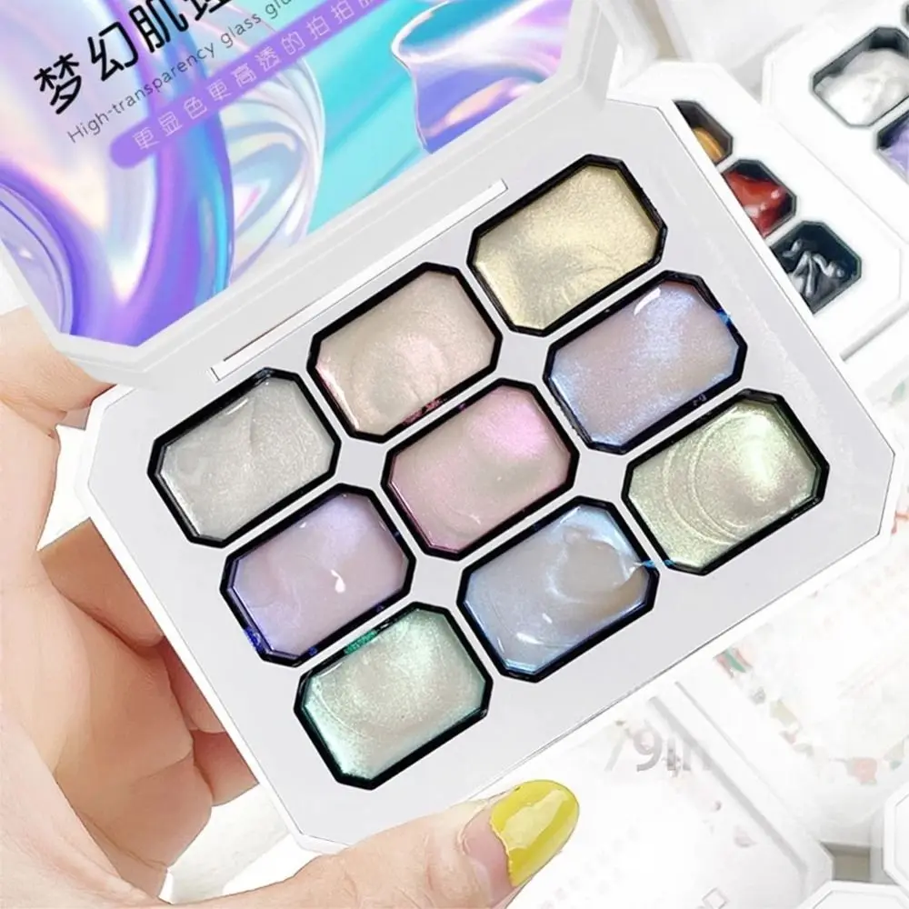 

9-color 9-Grid Poke Gel French Nail Manicure High Saturation High Saturation Gel Delicate Nail Polish Manicure Gel