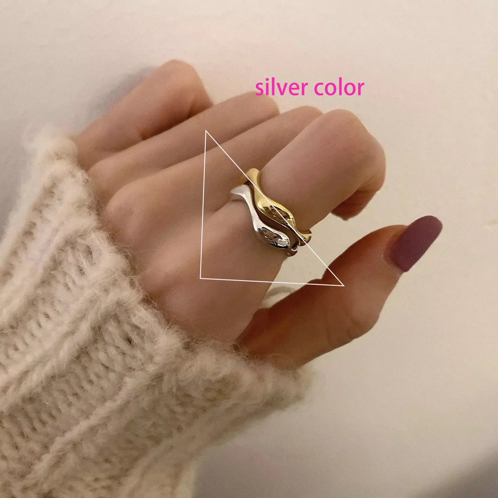 New 925 Sterling Silver Adjustable Stackable Vintage Ring, Gift for Her