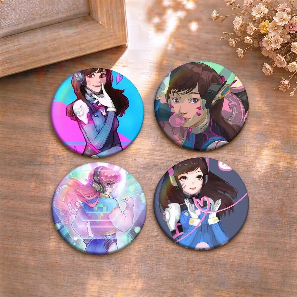 Pop Game Overwatch Hana Song  Brooch Metal Badge Brooch, Fashion Decorative Pins for Hat Bag Clothing Decoration Gift