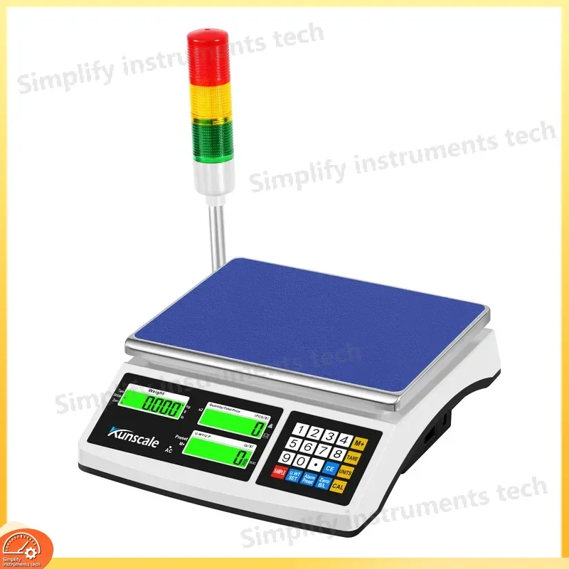 Three Color Alarm Industrial Desktop Weighing Scale with Calculation Function Precision Digital Weight Scale for Laboratory