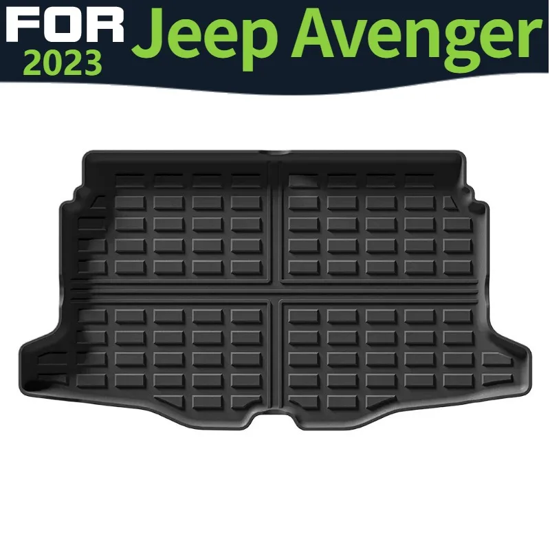 Коврик в багажник для Jeep Avenger 2023, защита, всепогодные водонепроницаемые автомобильные коврики, аксессуары из ТПЭ, легко чистится Коврик в багажник для Jeep Avenger 2023, защита, всепогодные водонепроницаемые автомобильные коврики, аксессуары из ТПЭ, легко чистится
